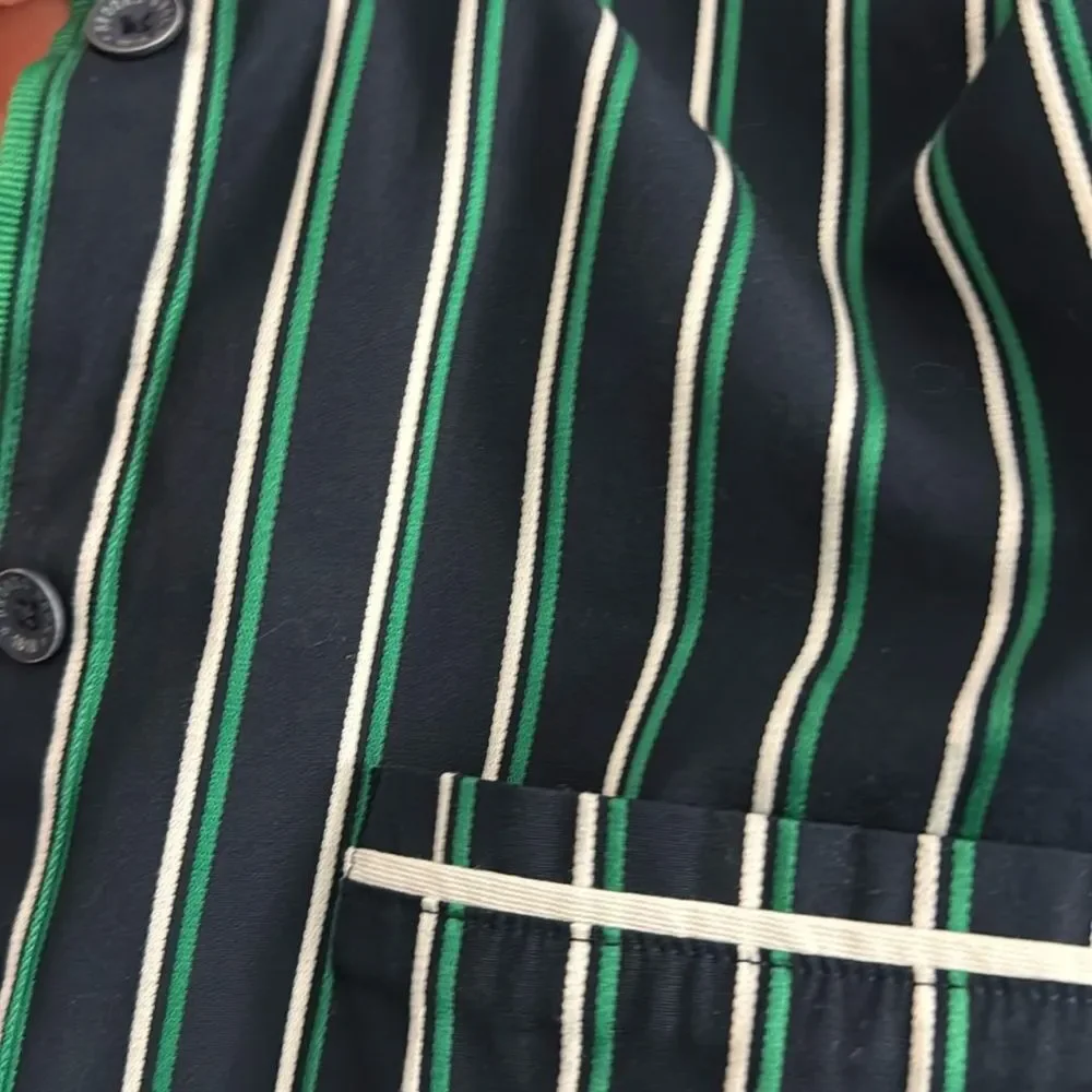 Brooks Brothers Blue Stripe Shirt Dress Preppy Button Down Cotton Women’s Size 2